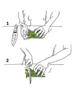 Trimming green beans
